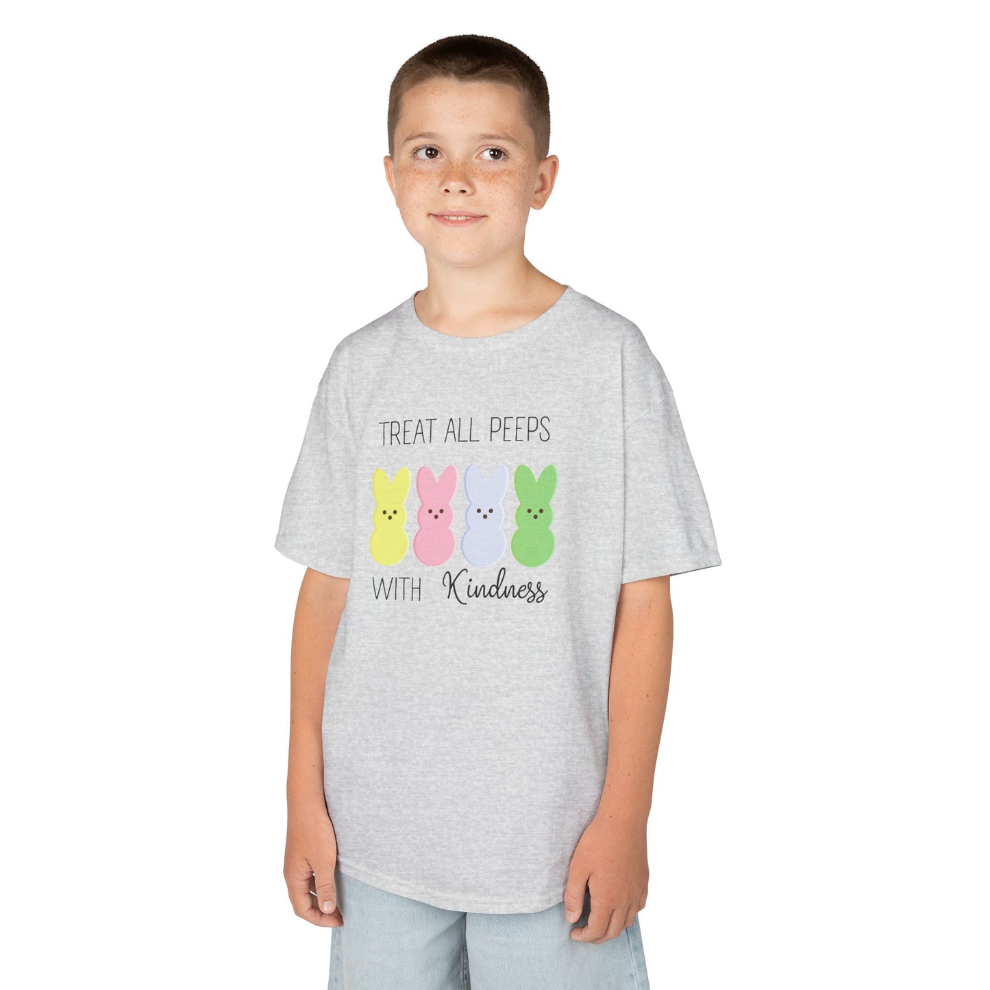 Kids Tee - Treat All Peeps with Kindness - Spring & Easter Shirt