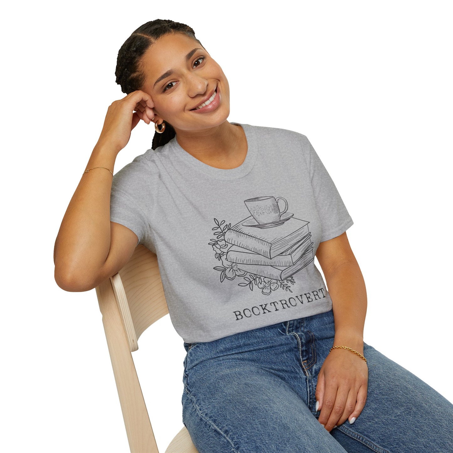 Book Lover's Unisex Softstyle T-Shirt - Cozy Reads Design