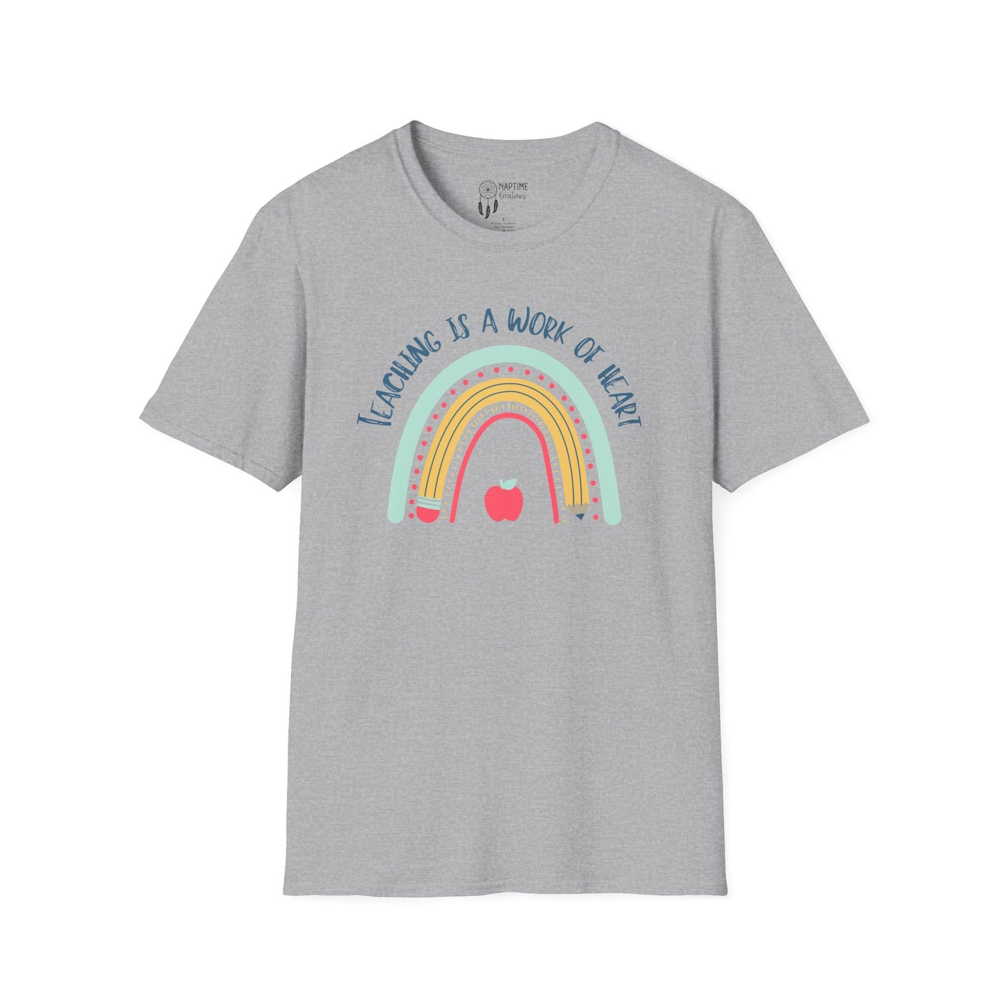 Teaching is a Work of Heart Unisex T-Shirt - Perfect Gift for Educators
