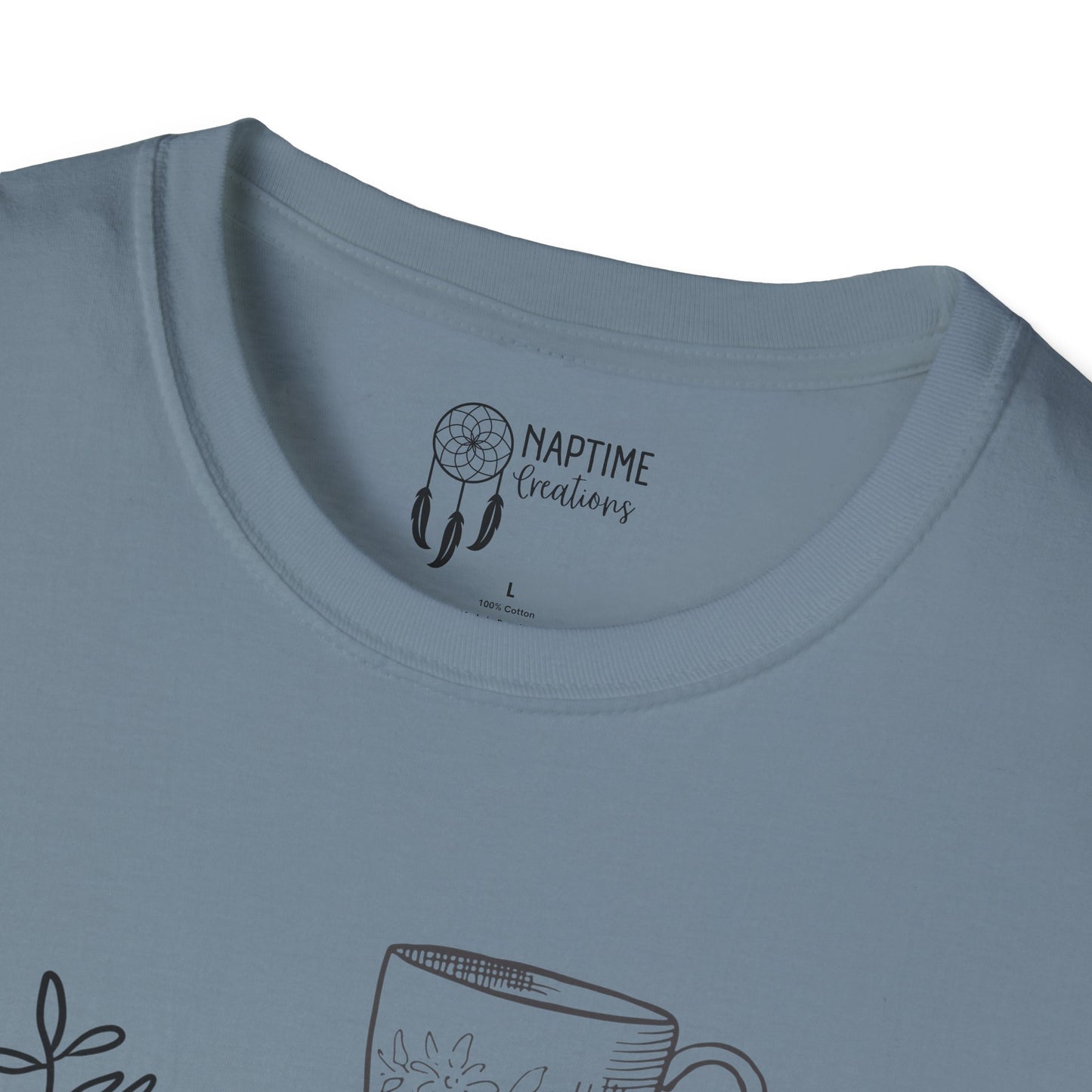 Book Lover's Unisex Softstyle T-Shirt - Cozy Reads Design