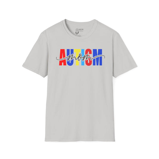 Autism Mom Unisex Softstyle T-Shirt - Support & Celebrate Awareness