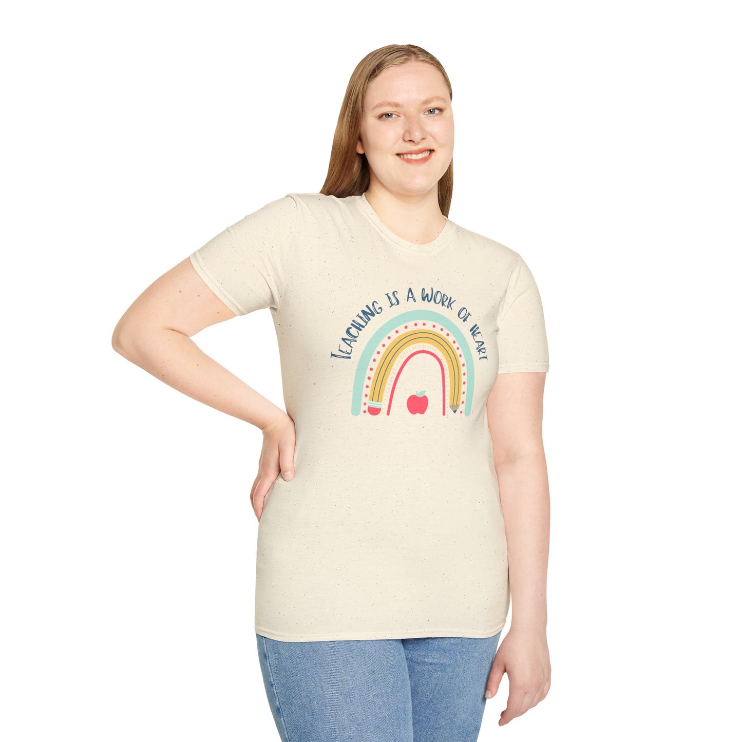 Teaching is a Work of Heart Unisex T-Shirt - Perfect Gift for Educators