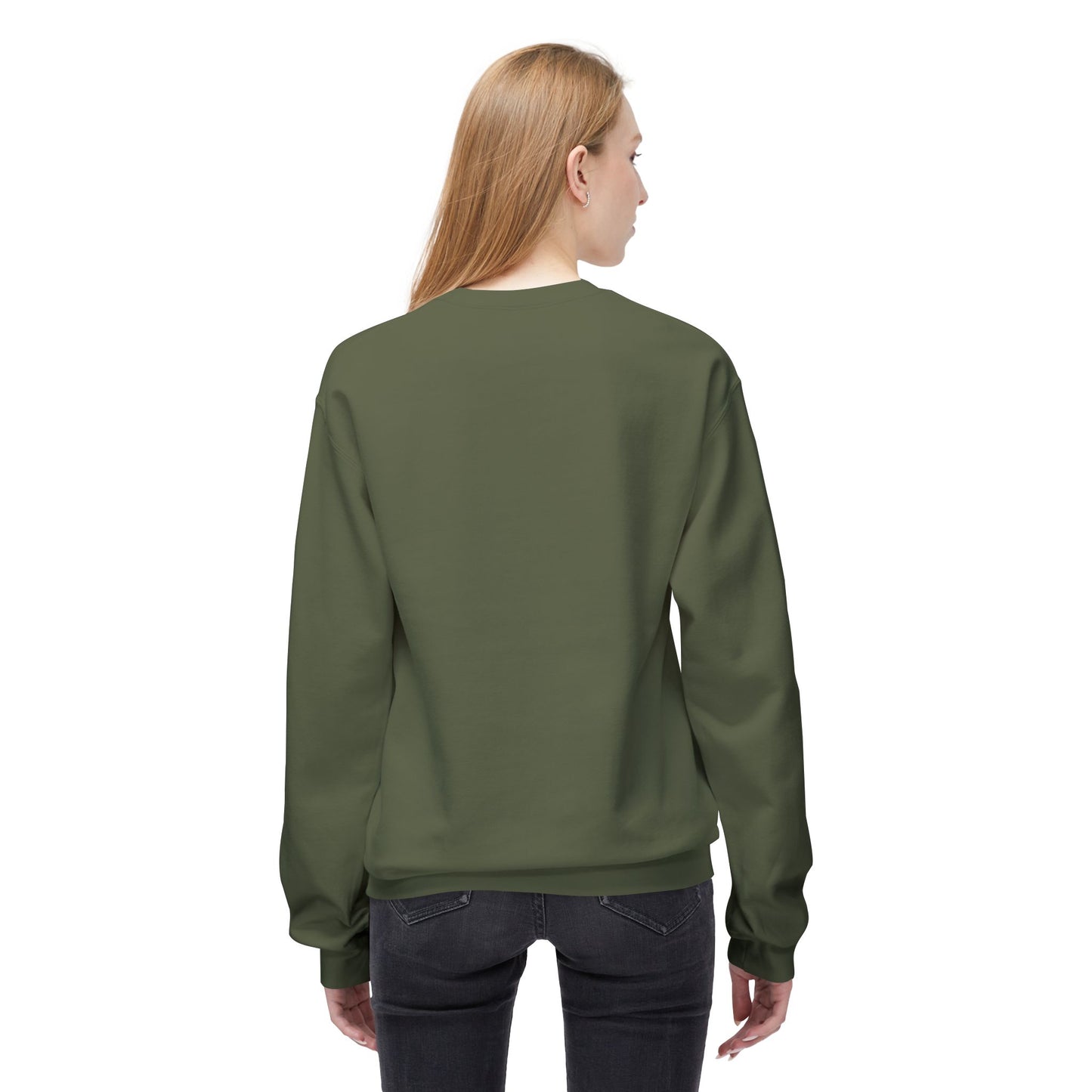 Ghostly Garden Unisex Fleece Crewneck Sweatshirt