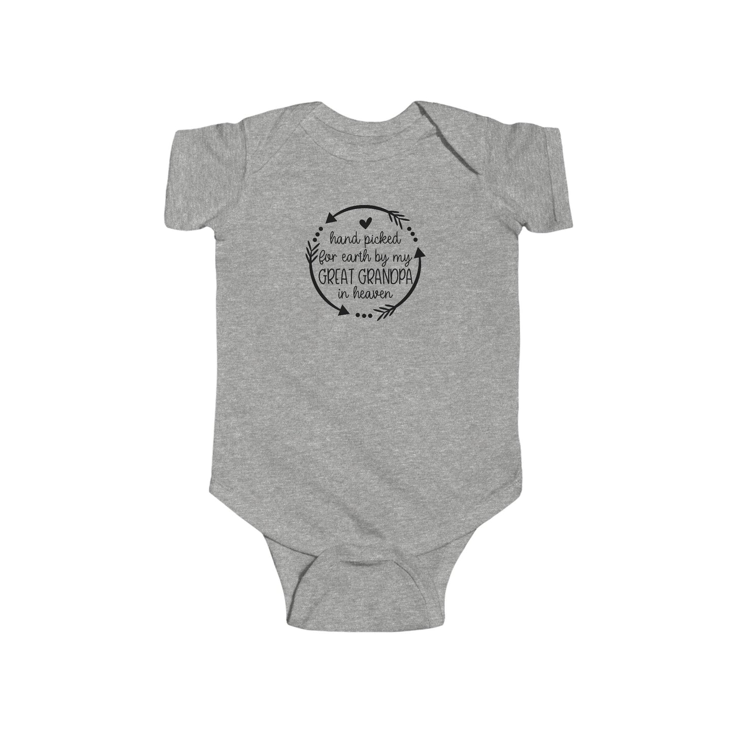 Handpicked by My Great Grandpa in Heaven Infant Bodysuit - Adorable Baby Announcement
