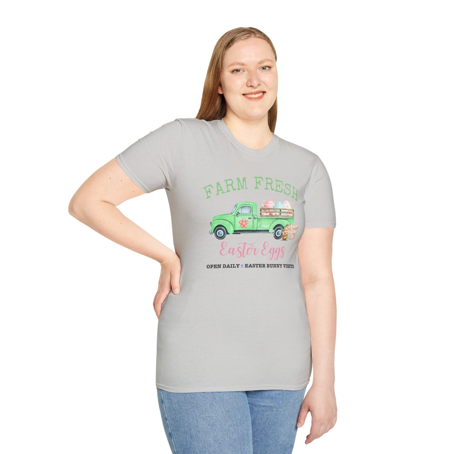 Farm Fresh Easter Eggs T-Shirt | Unisex Softstyle Tee for Spring Celebrations