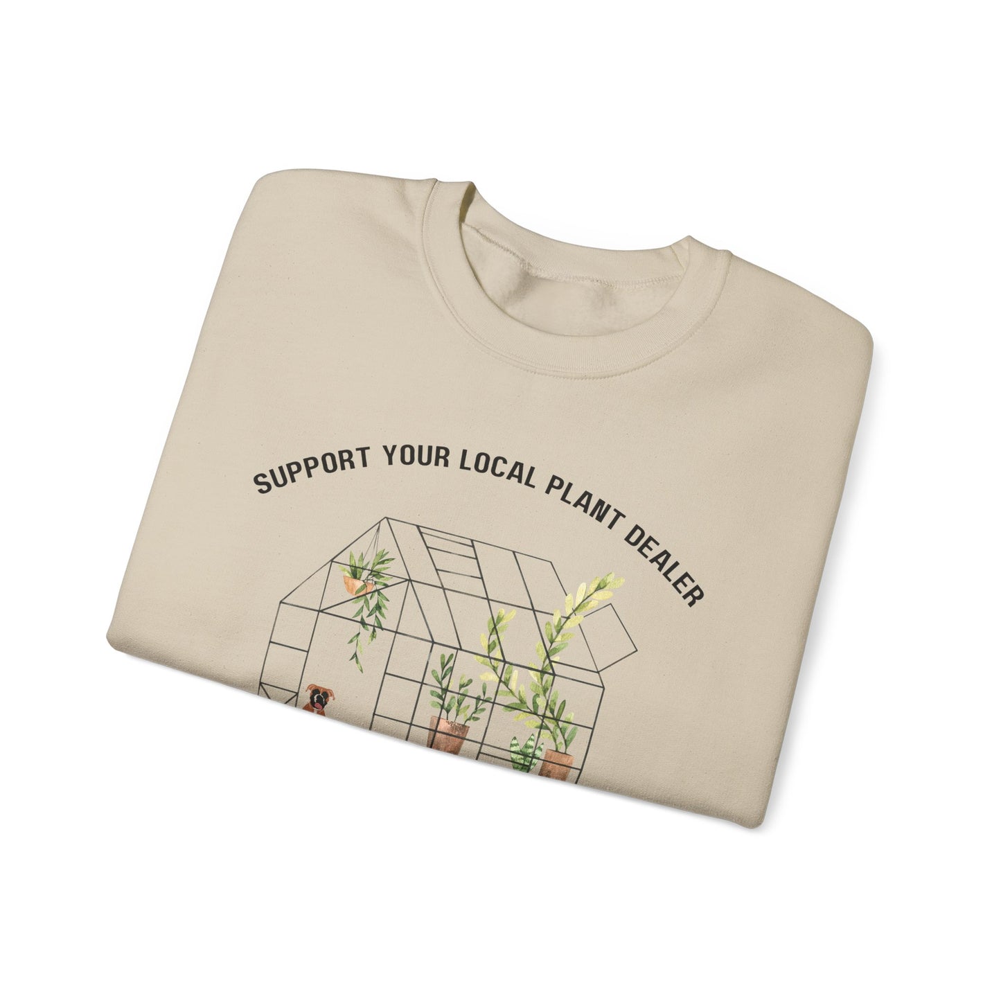 Squirrelly Foliage Support Local Plant Dealer Sweatshirt