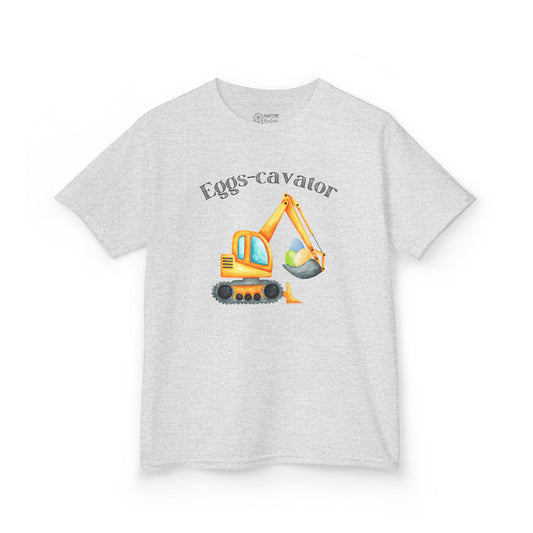 Eggs-cavator Kids Heavy Cotton™ Tee - Fun Construction Design for Little Builders