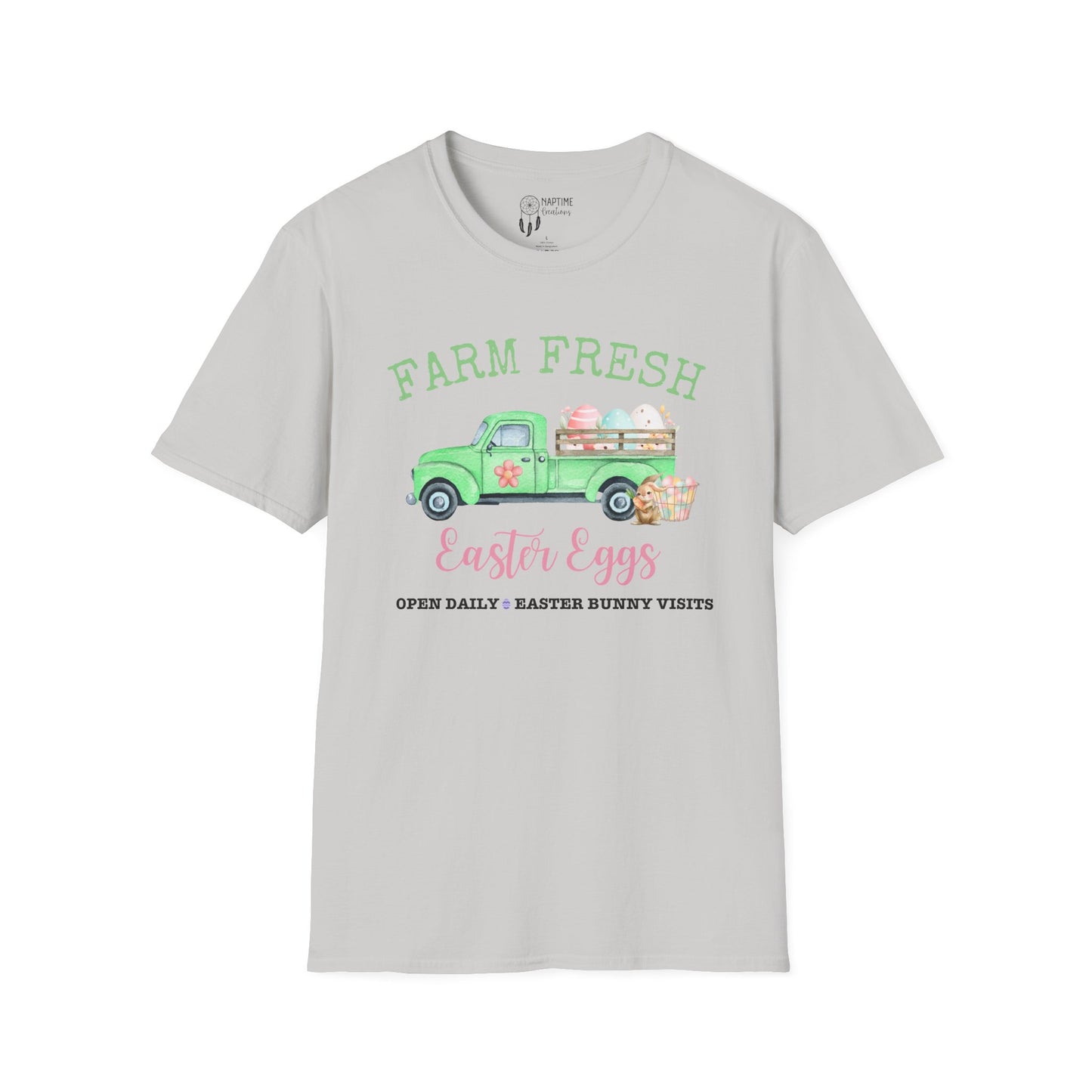 Farm Fresh Easter Eggs T-Shirt | Unisex Softstyle Tee for Spring Celebrations