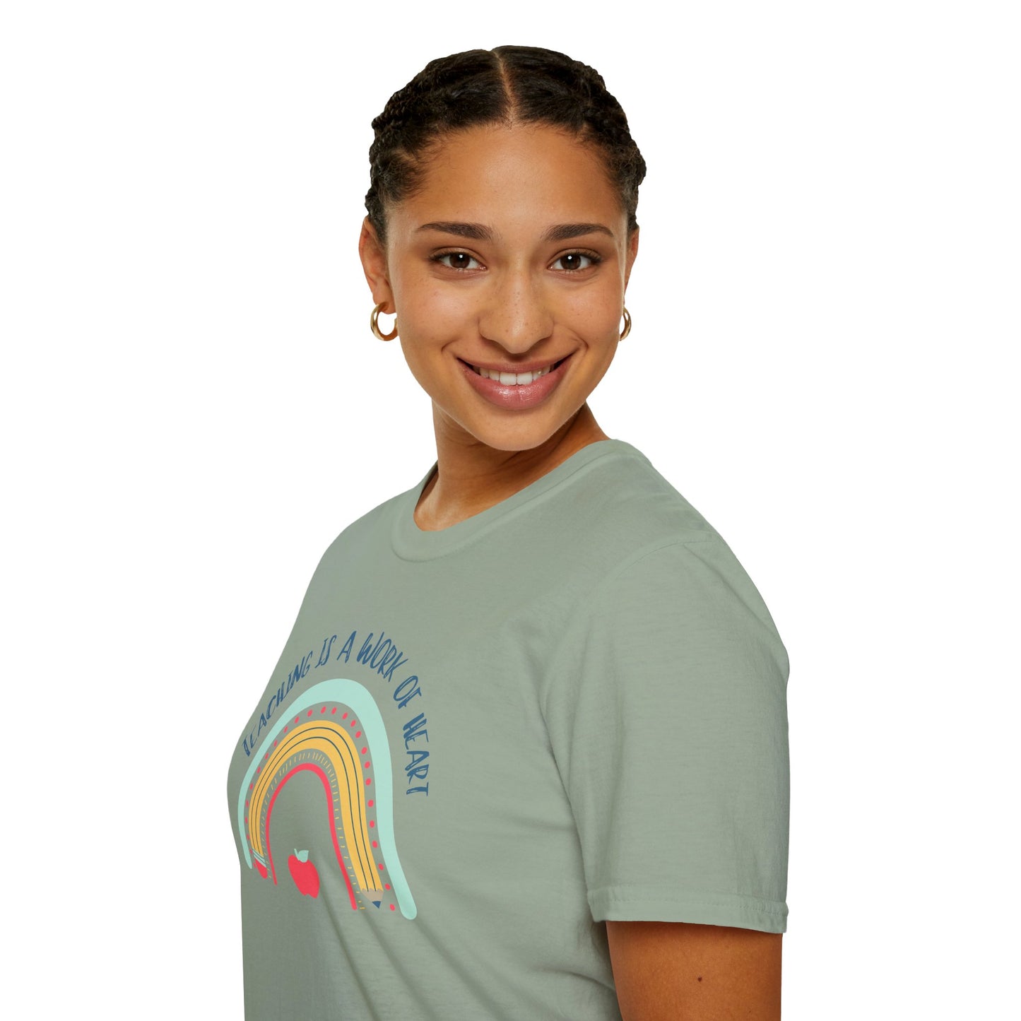 Teaching is a Work of Heart Unisex T-Shirt - Perfect Gift for Educators