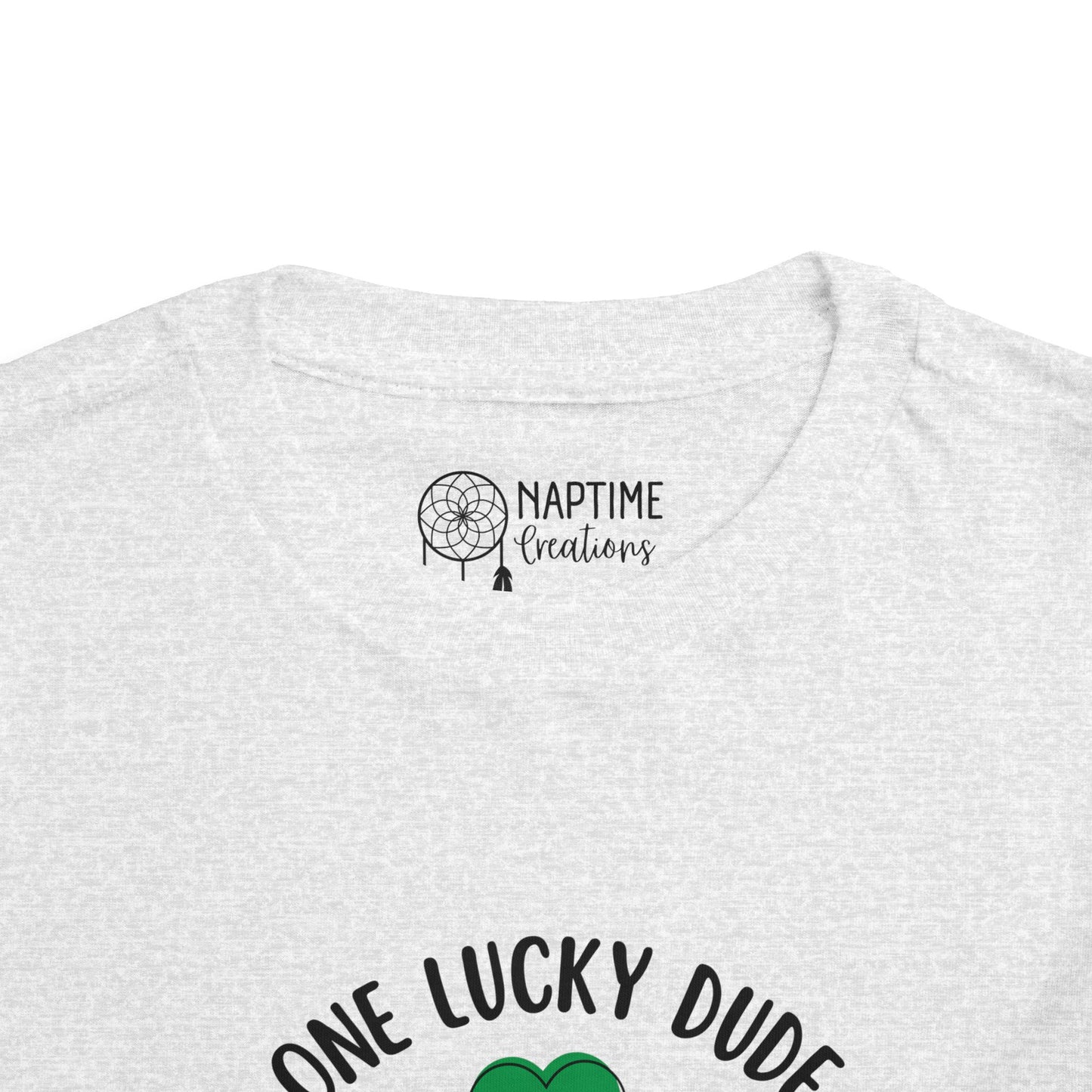 Toddler Short Sleeve Tee - One Lucky Dude Shamrock Shirt