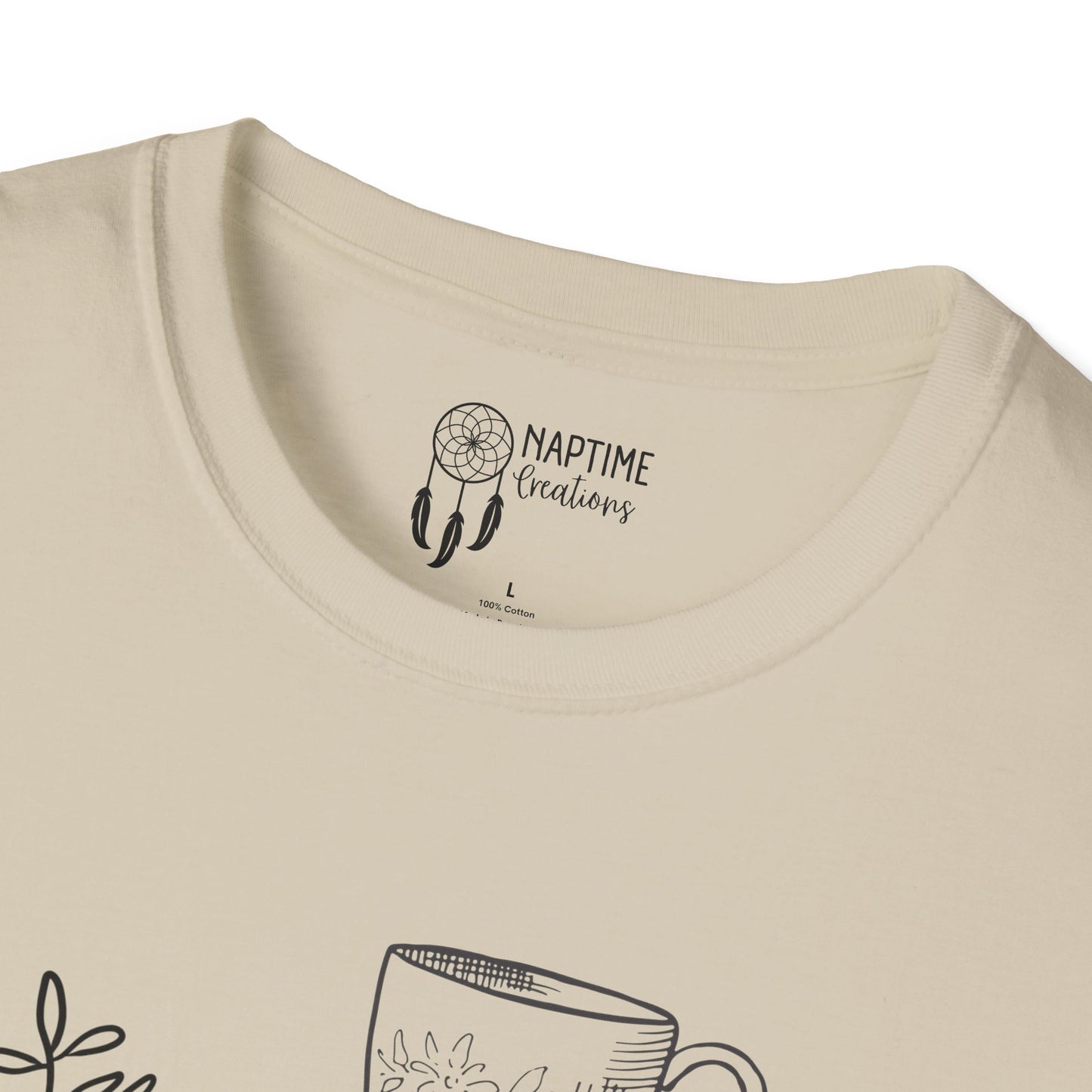 Book Lover's Unisex Softstyle T-Shirt - Cozy Reads Design