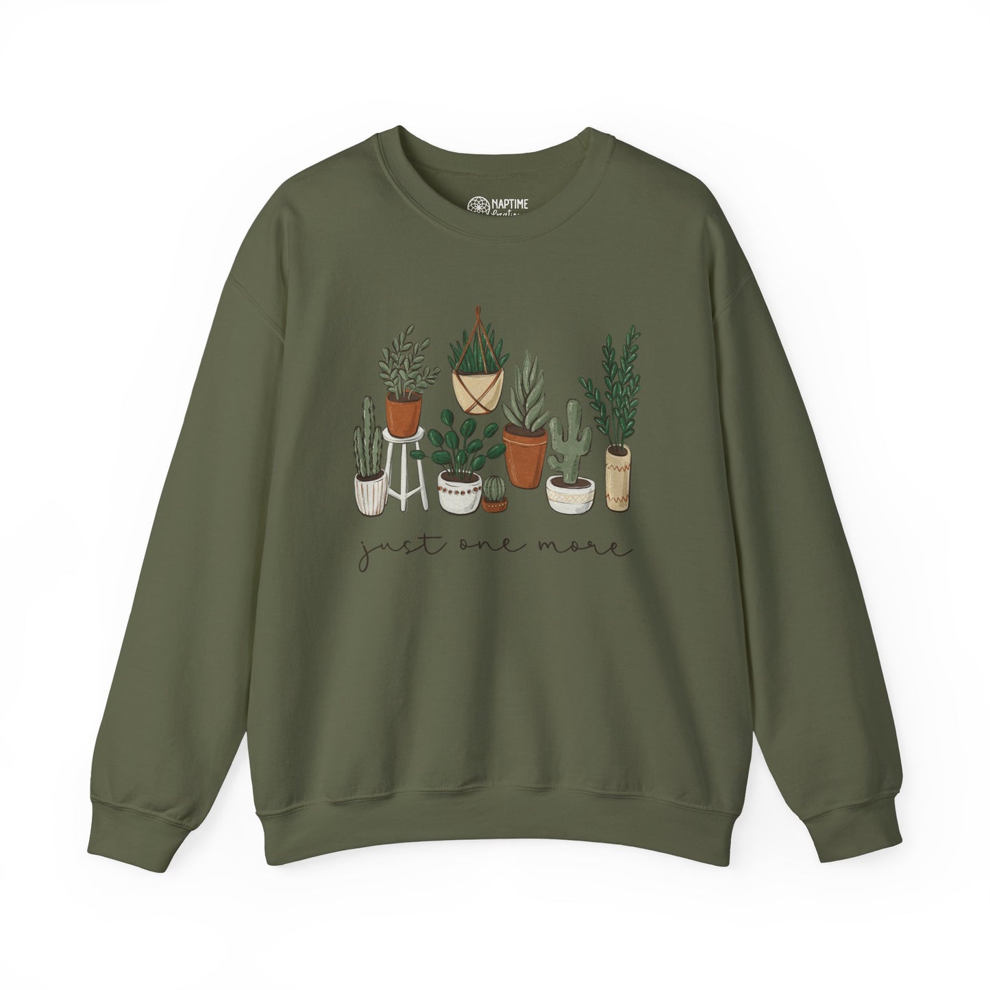 Just One More Plant Sweatshirt - Cozy Unisex Crewneck for Plant Lovers